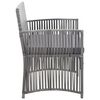 vidaXL 4 Piece Garden Lounge Set with Cushion Poly Rattan Anthracite