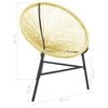 vidaXL Garden Acapulco Chair Poly Rattan Beige