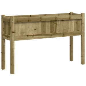 vidaXL Garden Planter with Legs 110x31x70 cm Impregnated Wood Pine