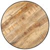 vidaXL Coffee Table Black 68x68x36 cm Solid Rough Mango Wood