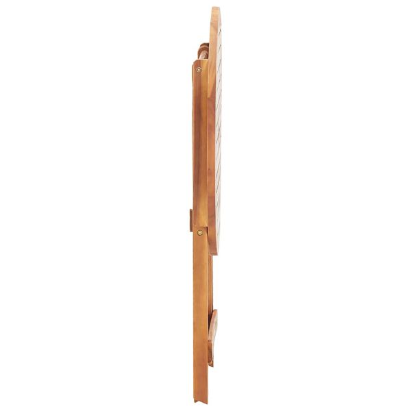 vidaXL Folding Garden Table 60x75 cm Solid Acacia Wood
