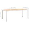 vidaXL 9 Piece Outdoor Dining Set Poly Rattan White