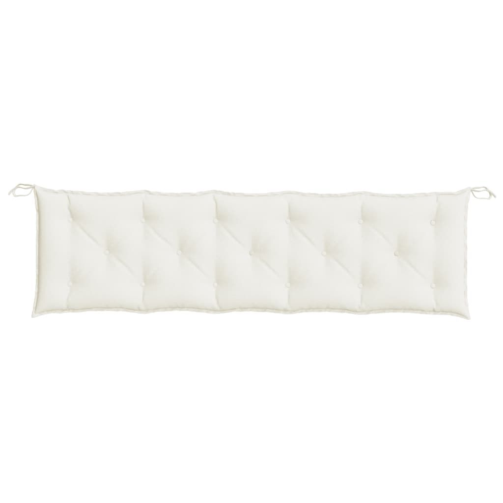 vidaXL Garden Bench Cushion Melange Cream 180x50x7 cm Fabric