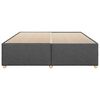 vidaXL Bed Frame without Mattress Dark Grey King Fabric