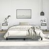 vidaXL Bed Frame without Mattress Light Grey 152x203 cm Queen Fabric