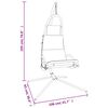 vidaXL Garden Swing Chair with Cushion Dark Grey Oxford Fabric&Steel