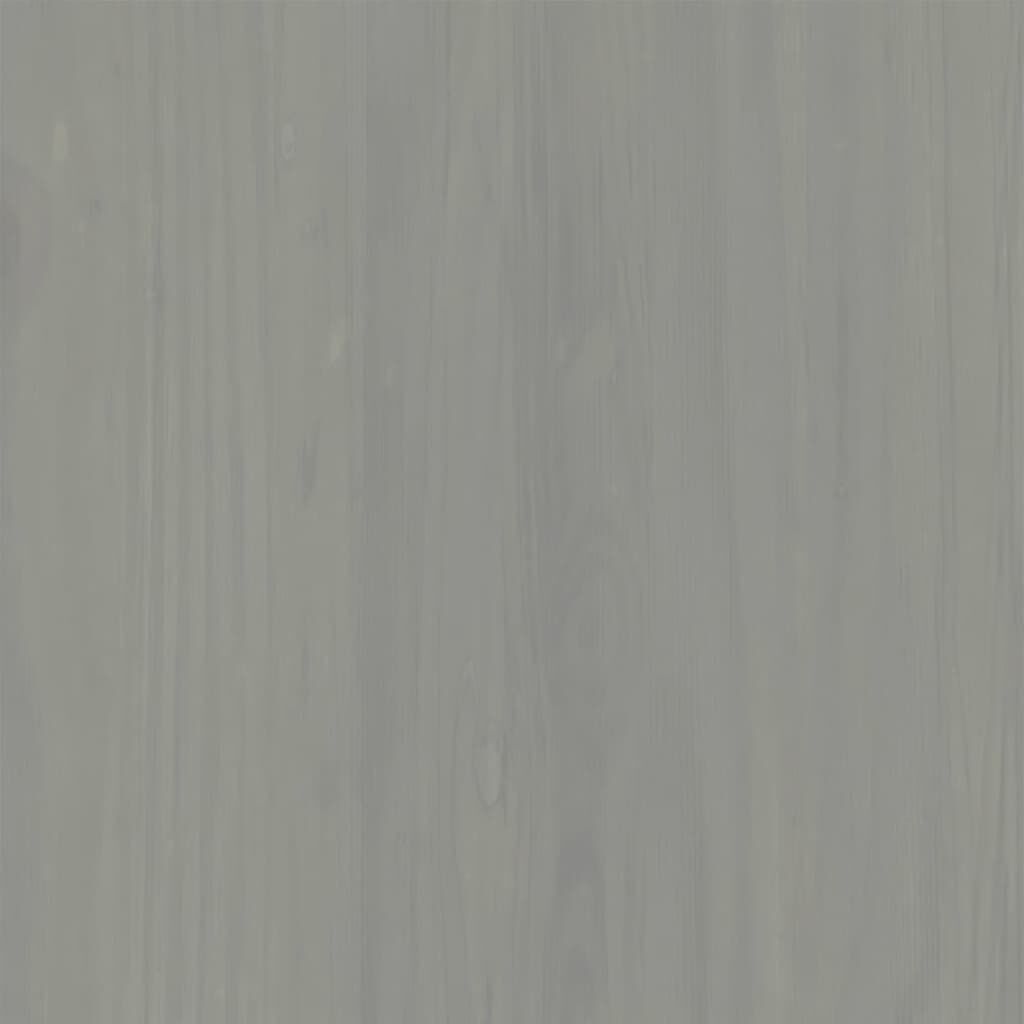 vidaXL TV Cabinet VIGO Grey 156x40x40 cm Solid Wood Pine