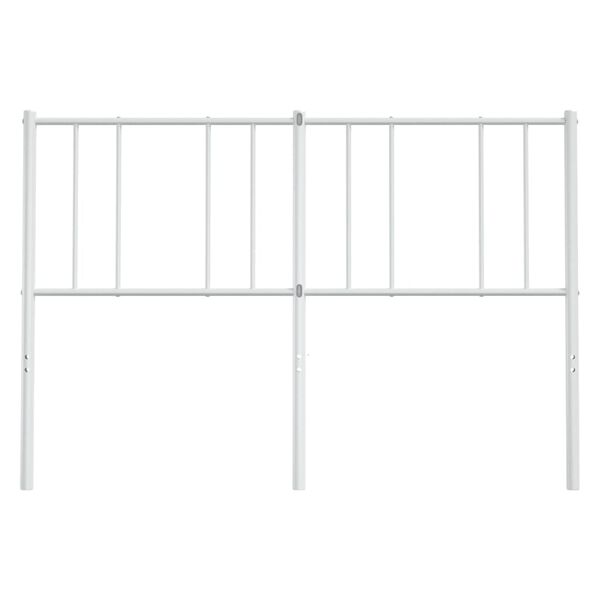 vidaXL Metal Replace Headboard White 150 cm