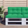 vidaXL Pallet Cushion Green 70x40x12 cm Fabric
