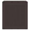 vidaXL Garden Storage Box Brown 55 x 53 x 57 cm Polypropylene