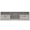 vidaXL TV Cabinet Concrete Grey 150x33.5x45 cm Engineered Wood