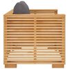 vidaXL Garden Sofa Chair with Dark Grey Cushions Solid Wood Teak