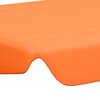vidaXL Replacement Canopy for Garden Swing Orange 150/130x105/70 cm