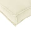 vidaXL Pallet Cushion Set 2 pcs Cream Oxford Fabric