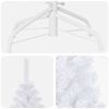 vidaXL Artificial Pre-lit Christmas Tree with Ball Set White 180 cm PVC