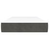 vidaXL Pocket Spring Bed Mattress Dark Grey 100x203x20 cm Twin XL Velvet