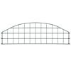 vidaXL Arched Garden Fence Set 77.3x26 cm Green