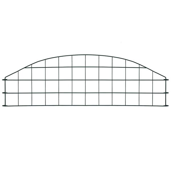 vidaXL Arched Garden Fence Set 77.3x26 cm Green