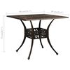vidaXL 3 Piece Bistro Set Cast Aluminium Bronze