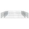 vidaXL Gabion Raised Bed Galvanised Steel 200x100x20 cm