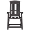 vidaXL Garden Reclining Chairs 2 pcs Anthracite PP
