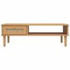 vidaXL Coffee Table SENJA Rattan Look Brown 100x55x33 cm Solid Wood