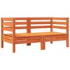 vidaXL Garden Sofa Corner with Cushions 2 pcs Wax Brown Solid Wood Pine