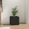 vidaXL Planter Box Black 40x40x40 cm Engineered Wood