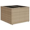 vidaXL 7 Piece Garden Sofa Set with Cushions Beige Poly Rattan