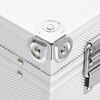 vidaXL Make-up Case 37x24x40 cm Silver Aluminium