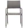 vidaXL 3 Piece Garden Dining Set Grey