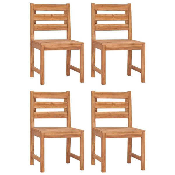 vidaXL Garden Chairs 4 pcs Solid Wood Teak