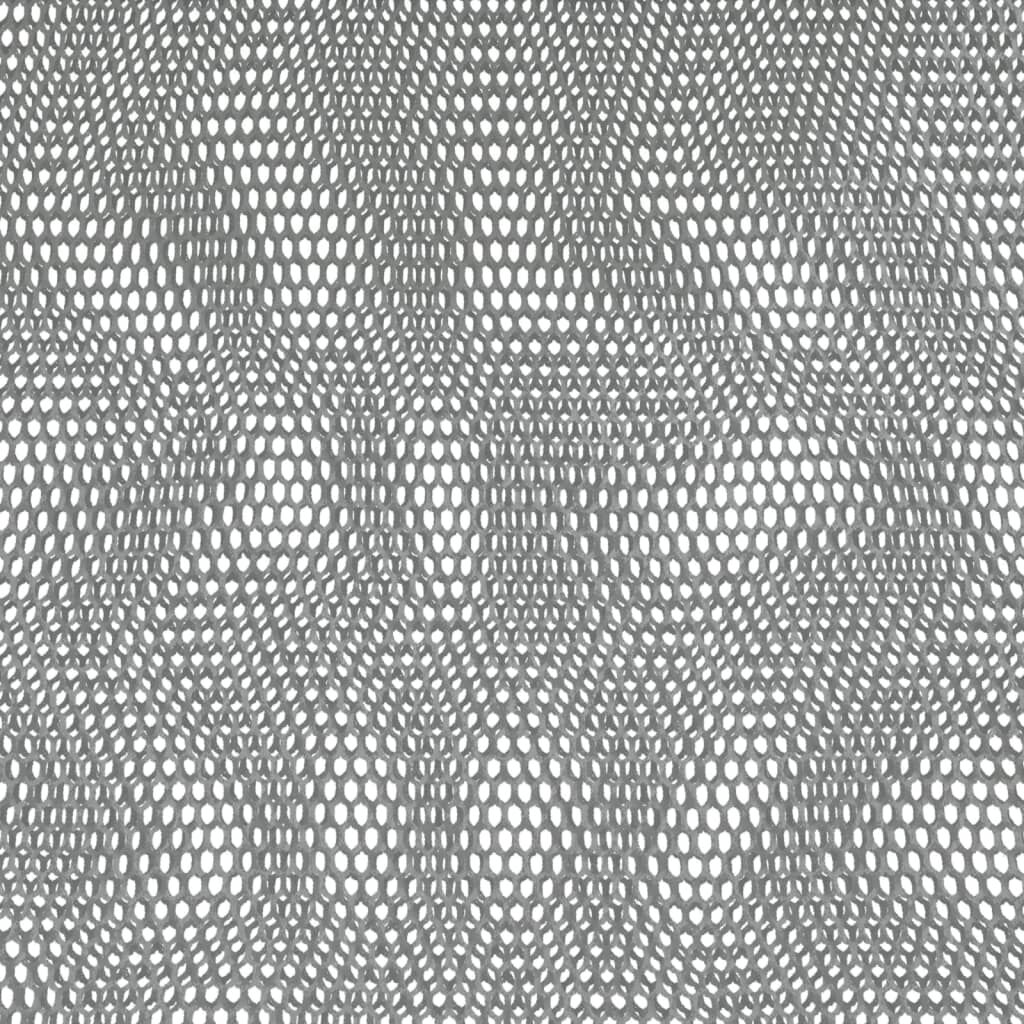 vidaXL Office Chair Grey Mesh Fabric and Faux Leather