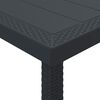 vidaXL Garden Dining Set 11 pcs Brown and Anthracite Rattan