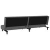 vidaXL 2-Seater Sofa Bed Dark Grey Velvet
