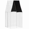 vidaXL Rabbit Cage Silver 100 x 100 x 210 cm Galvanised Steel
