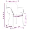vidaXL Dining Chairs 2 pcs Black Velvet