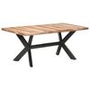 vidaXL Dining Table 180x90x75 cm Solid Wood with Honey Finish