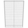 vidaXL Gabion Wall with Covers Galvanised Steel 100x20x150 cm