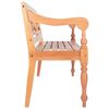 vidaXL Batavia Bench 98 cm Solid Mahogany Wood Light Brown