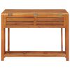 vidaXL Garden Planter Table with 2 Bistro Chairs Solid Acacia Wood