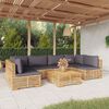 vidaXL 7 Piece Garden Lounge Set with Cushions Solid Teak Wood