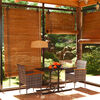 vidaXL 3 Piece Garden Dining Set Grey