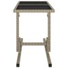 vidaXL 3 Piece Garden Dining Set Beige