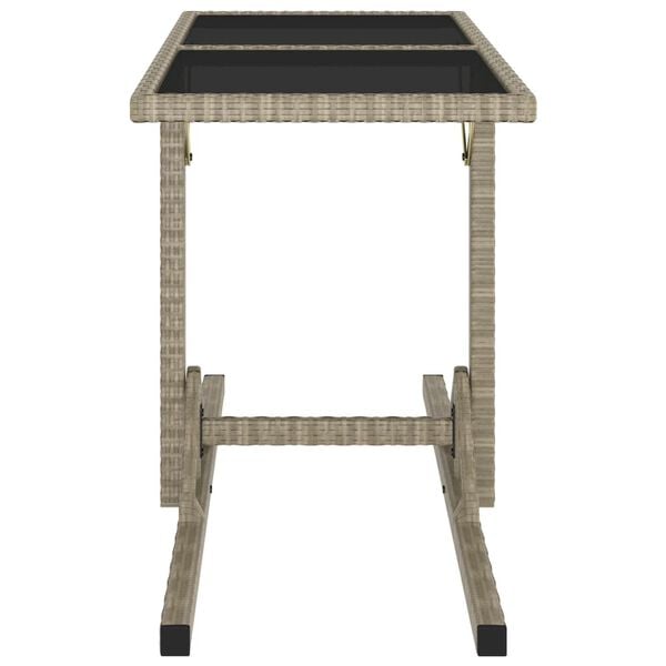vidaXL 3 Piece Garden Dining Set Beige