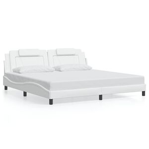 vidaXL Bed Frame "Viana" without Mattress White 193x203 cm Faux Leather