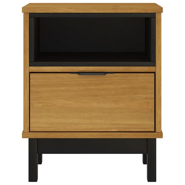 vidaXL Bedside Cabinet "FLAM" 40x35x50 cm Solid Wood Pine