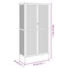 vidaXL Highboard Black 85x40x180 cm Glass and Steel