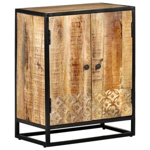 vidaXL Hand Carved Sideboard 60x35x75 cm Solid Mango Wood