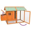 vidaXL Chicken Cage Solid Pine & Fir Wood 170x81x110 cm